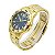 Relógio Masculino Tuguir Analógico 5346G - Dourado e Azul - Imagem 2