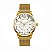 Relógio Masculino Skmei Analógico 9166 Dourado e Branco - Imagem 1