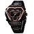 Relógio Masculino Weide AnaDigi WH1102B Preto e Dourado - Imagem 2