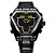 Relógio Masculino Weide AnaDigi WH1102B Preto e Amarelo - Imagem 1