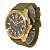 Relógio Masculino de Aço Tuguir Analógico Infinity 23-2236 Dourado e Verde - Imagem 4