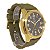 Relógio Masculino de Aço Tuguir Analógico Infinity 23-2236 Dourado e Verde - Imagem 3