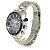 Relógio Cronógrafo Masculino de Aço Tuguir Analógico Infinity 23-2231 Prata e Azul - Imagem 4