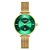 Relógio Feminino Curren Analógico C9037L - Dourado e Verde - Imagem 1