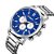 Relógio Masculino Curren Analógico 8315 - Prata e Azul - Imagem 2