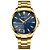Relógio Masculino Curren Analógico 8322 - Dourado e Azul - Imagem 1