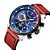 Relógio Masculino Curren Analógico 8310 - Prata e Vermelho - Imagem 2