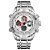Relógio Masculino Weide AnaDigi WH6909 Prata e Branco - Imagem 1