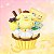 Bloco De Montar Cupcake Banana Pompompurin K20816 - Imagem 2