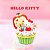 Bloco De Montar Cupcake De Maça Da Hello Kitty Keepplay - Imagem 3