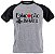 Camiseta Baby Look Cinza Mescla Raglan Educação Infantil - Imagem 2