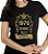 Camiseta Personalizada Preta Quarenta Cinquenta Anos Sendo Incrível Dourada - Informe o Ano e Idade - Imagem 1