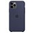 Capa Capinha Case de Silicone para Iphone 11 Pro - Azul Escuro - Imagem 1