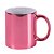 Caneca de Cerâmica para Sublimação Rosa Metal 325ml - Imagem 1
