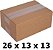 Caixas de Papelao para Correio 26 x 13 x 13 cm Sedex Mercado Envios me atacado loja de fabica - Imagem 1