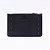 Bolsa Carteira Clutch Feminina Preta Couro Sintético Zíper - Imagem 1