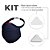 KIT Máscara FIBER Knit Sport+30 Filtros de Proteção+ Suporte - Imagem 3