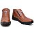 Bota Fearnothi Masculina COURO Bordada e Estilo Único- Cor Pinhão - Imagem 3