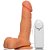 Pênis realístico 18 - Com vibrador, escroto e ventosa - 16,5 x 4,5 cm - Imagem 2