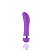 Vibrador Ponto G - Saliente - Aveludado Multivelocidade Roxo - Imagem 1