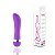 Vibrador Ponto G - Saliente - Aveludado Multivelocidade Roxo - Imagem 2