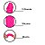 Pênis Duplo com Vibração Rosa - 35 x 3,5 cm - Imagem 3