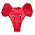 Cueca Tromba de Elefante - Vermelha -  Veste 38 ao 42 - Imagem 2