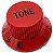 Knob Plástico tone guitarra strato PST-T Vermelho Und - Imagem 5