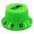 Knob Plástico tone guitarra strato PST-T Verde Unidade - Imagem 3