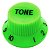 Knob Plástico tone guitarra strato PST-T Verde Unidade - Imagem 1