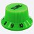 Knob Plástico tone guitarra strato PST-T Verde Unidade - Imagem 5