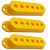 kit 3 Capa captador single Amarelo para stratocaster - Imagem 3