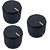 3 Knob aluminio guitarra baixo preto 18mm NOVA - Imagem 1