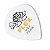 1 Palheta Jazz III branca Dunlop 468R 0.73 jazz3 guitarra - Imagem 3