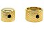 Knob duplo de Metal Concentrico Dourado 1un baixo guitarra - Imagem 3