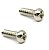 2 Parafuso Cromado aço Chave seletora guitarra 3,5X6,3X12 mm - Imagem 1