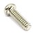 2 Parafuso Cromado aço Chave seletora guitarra 3,5X6,3X12 mm - Imagem 9