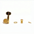 Tarraxa canhota Gotoh 6 linha SG381 07L dourado Reverse guit - Imagem 4