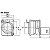 Conector painel RJ45 Neutrik NE8FDP com trava femea - Imagem 3