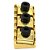 Trava Floyd Rose lock nut 42,5mm dourado guitarra LK42.5 - Imagem 9