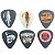 Kit 6 Palheta Dunlop Lucky 13 tam 0.73 L13BP caveira - Imagem 4