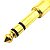 KIT 2 Plug adaptador conector p10 stereo dourado MXP ADP10S - Imagem 3