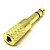 KIT 2 Plug adaptador conector p10 stereo dourado MXP ADP10S - Imagem 4
