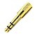 KIT 2 Plug adaptador conector p10 stereo dourado MXP ADP10S - Imagem 9