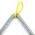 Triangulo musical 30 cm com batedor TRG12 - Aço - Imagem 3