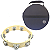 Kit Pandeirola Madeira T1016-n Meia Lua + Bag Super Luxo - Imagem 1