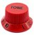 Kit Knob Plástico tone e volume guitarra strato Vermelho - Imagem 5