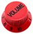 Kit Knob Plástico tone e volume guitarra strato Vermelho - Imagem 4
