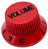 Kit Knob Plástico tone e volume guitarra strato Vermelho - Imagem 8