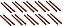 Kit 10 Pares Clave 25cm Madeira Redwood Mxp Cla25 - Imagem 1